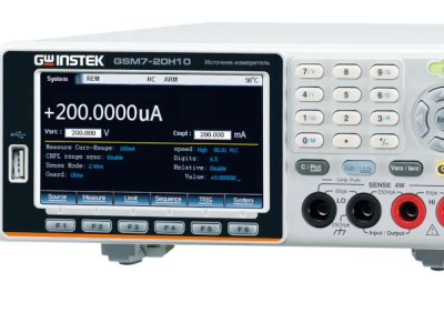 Компания Good Will Instrument представляет новинку GSM7-20H10 - 4-х квадрантный прецизионный источник-измеритель Компания Good Will Instrument представляет новинку GSM7-20H10 - 4-х квадрантный прецизионный источник-измеритель