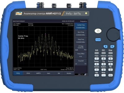 Компания АКИП представила портативный анализатор спектра с диапазонами частот от 9 кГц до 3.6 ГГц