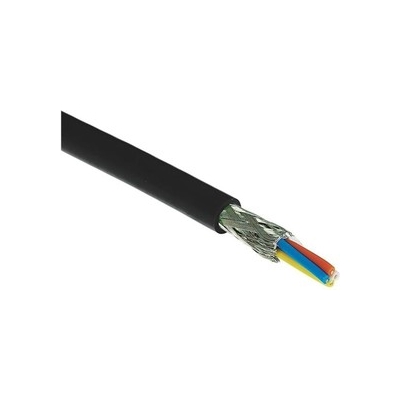 09456000135, Cat5 Ethernet Cable, SF/UTP Shield, Black PVC Sheath, 20m