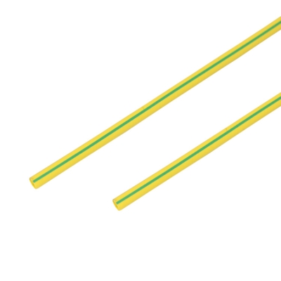 20-3007 Трубка термоусаживаемая ТУТ нг 3,0/1,5мм, желто-зеленая, упаковка 50 шт. по 1м REXANT(кр.50