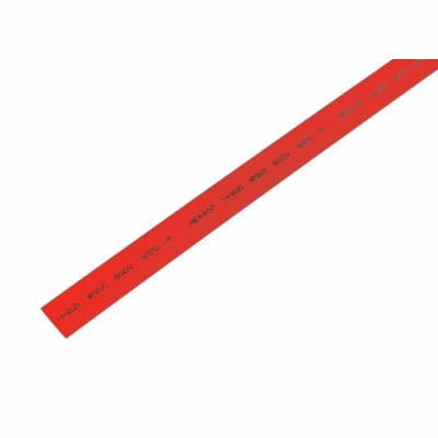 21-2004 Трубка термоусаживаемая ТУТ нг 12,0/6,0мм, красная, упаковка 50 шт. по 1м REXANT(кр.50шт)