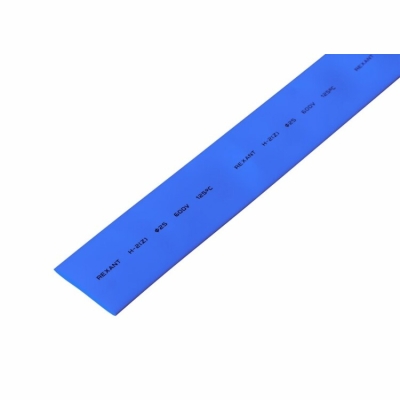 22-5006 Трубка термоусаживаемая ТУТ нг 25,0/12,5мм, синяя, упаковка 10 шт. по 1м REXANT(кр.10шт)