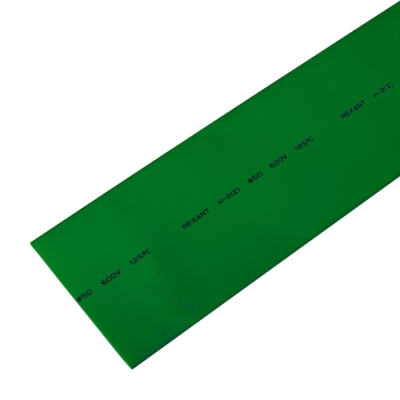 25-0003 Трубка термоусаживаемая ТУТ нг 50,0/25,0мм, зеленая, упаковка 10 шт. по 1м REXANT(кр.10шт)
