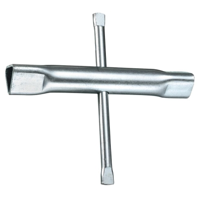 50898 Ключ торцевый трёхгранный, с воротком, стандартный трехгранник на М10 и М12, 140 x 125 мм