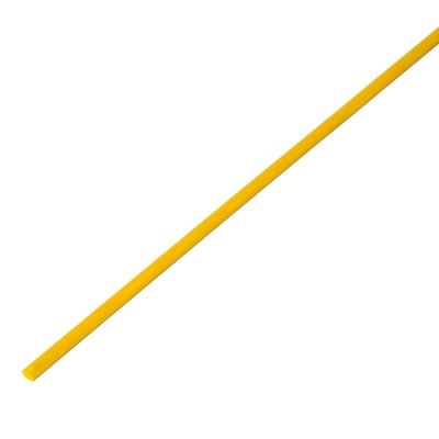 55-0402 Трубка термоусаживаемая ТУТ 4,0/2,0мм, желтая, упаковка 50 шт. по 1м, PROconnect(кр.50шт