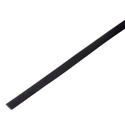 55-0606 Трубка термоусаживаемая ТУТ 6,0/3,0мм, черная, упаковка 50 шт. по 1м, PROconnect(кр.50шт