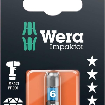 840/1 IMP DC Impaktor Hex-Plus SB бита ударная с внешним шестигранником, алмаз, 1/4" C6.3, 6 x 25 мм