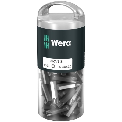 867/1 Z DIY 100 TORX 40 набор бит, 1/4" C6.3, TX 40 x 25 мм, 100 шт