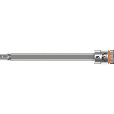 8740 A Hex-Plus HF Zyklop Головка торцевая с вставкой-битой с внешним шестигранником, 1/4", с фиксацией, 5 x 100 мм