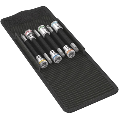 8767 B TORX HF 1 Zyklop Набор головок торцевых с вставкой-битой, с фиксацией, 3/8", 6 пр., TX 25-27-30-40-45-50