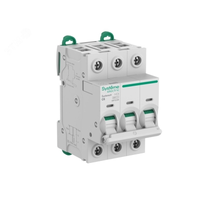 Автоматический выключатель (АВ) C 6A 3P 6kA 400В Systeme9 S9F22306