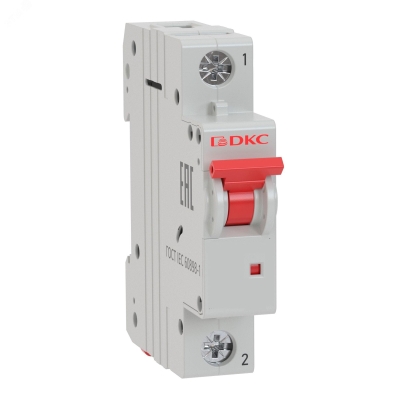 Автоматический выключатель модульный YON MD63 1P 2А B 6kA MD63-1B2-6