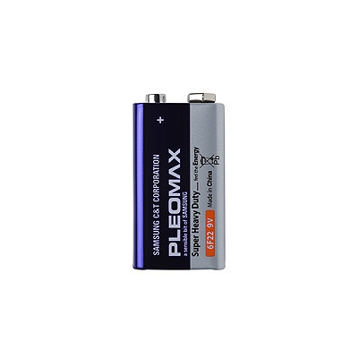 Батарейки Pleomax 6F22-1S SUPER HEAVY DUTY Zinc (10/200/10400) (кр. 10шт)