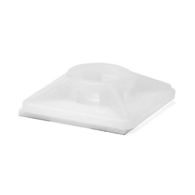 База монтажная самокл. для двух хомутов 19х19 бел. 25467SR