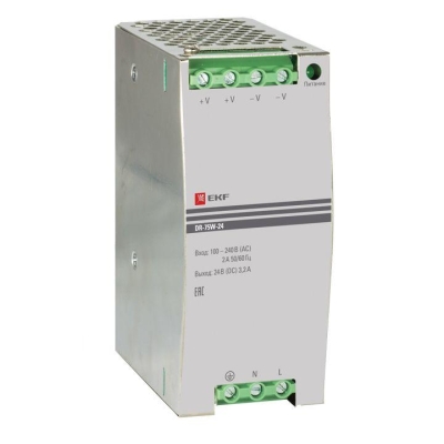 Блок питания 24В DR-75W-24 dr-75w-24