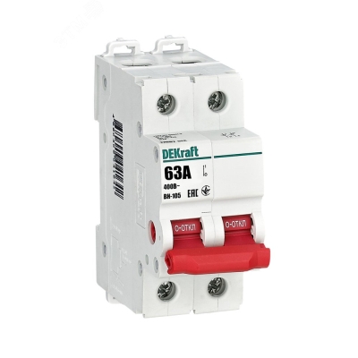 Dekraft Выключатель-разъединитель 2Р 63А ВН-105