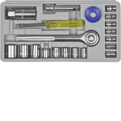 DEXX 20 предм., (3/8″,+ 1/4″), универсальный набор инструмента (27602-H20)
