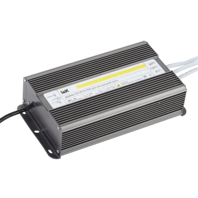 Драйвер LED ИПСН-PRO 200Вт 12 В блок- шнуры IP67 IEK (кр.1шт)