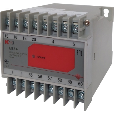 Е854/2КС Преобразователи измерительные однофазные переменного тока 1RS-485/1АО