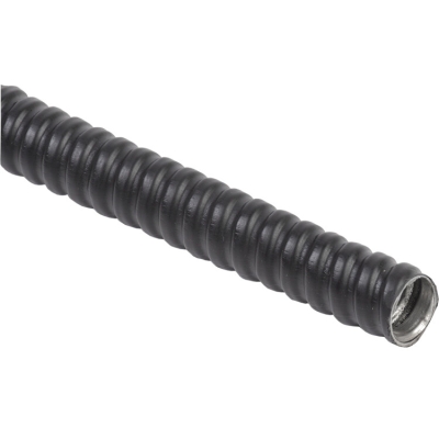 ELASTA Металлорукав Р3-ЦПнг-12 с протяжкой черный (50м) CMP10-12-050