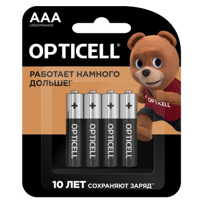 Элемент питания алкалиновый AAA/LR03 (блист. 4шт) Basic 5051002