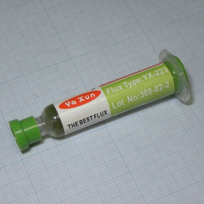 ФЛЮС-паста YX-223 шприц 10гр. (зеленая)