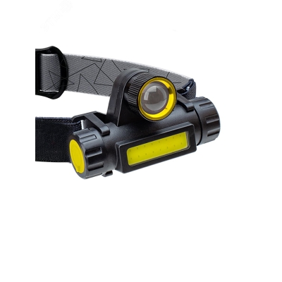 Фонарь аккумуляторный налобный XPE 3Вт COB 3Вт с зумом литиевый аккум. 1.2А.ч KocH103WLith