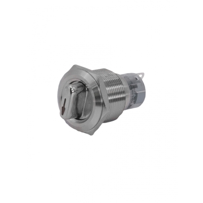 GQ22-L-11X/31/S, металл, 1NO+1NC, на 3 положения с фиксацией I-О-II, d22мм, IP65 (ЭТ)