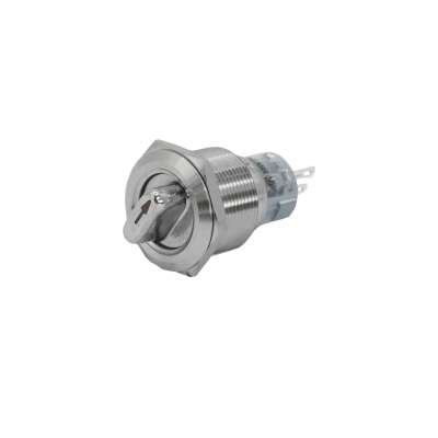 GQ22-L-11X/33/S, металл, 1NO+1NC, на 3 положения без фиксации I-О-II, d22мм, IP40 (ЭТ)
