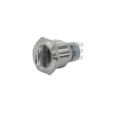 GQ22-L-22X/33/S, металл, 2NO+2NC, на 3 положения без фиксации I-О-II, d22мм, IP40 (ЭТ)
