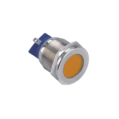 GQ22T-D/L/O/220V/S, оранжевая, металл. корпус, светодиодная матрица d=22мм, 220В AC/DC, IP67 (ЭТ)