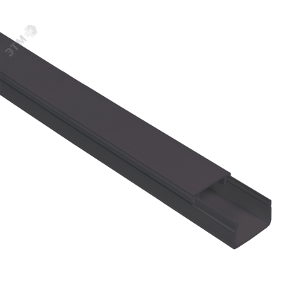 Кабель-канал 20х10 "ЭЛЕКОР" черный EL-KK10-020-010-1-K02