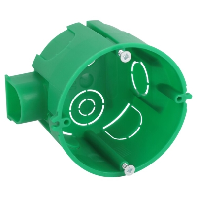 Кабель канал KUTS1-68-45-green Коробка установочная для твердых стен с саморезами, один стыковочный узел Б0061164
