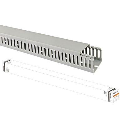 Кабель-канал перфорированный 50х50 перфорация 4/6мм (24 м) SQ0410-0015