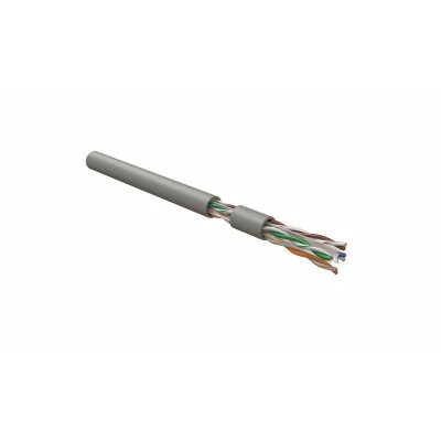 Кабель витая пара U/UTP кат.6 4х2х23AWG solid LSZH нг(А)-HF UUTP4-C6-S23-IN-LSZH-GY-305 сер. (уп.305м) 42048