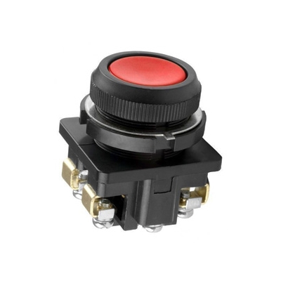 КЕ-011 У3 исп.1, красный, 2з, цилиндр, IP40, 10А ,660В, выключатель кнопочный (ЭТ)