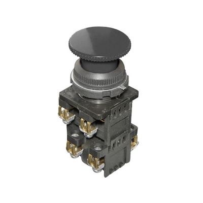 КЕ-192/7, черный, 2з+1р, гриб без фикс., IP54, 10А ,660В (ЭТ)