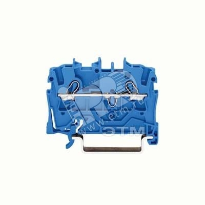 Клемма двухпроводная проходная 0.25-2.5(4)мм.кв. на DIN рейку 2002-1204