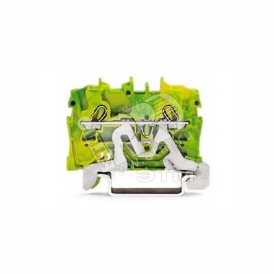 Клемма двухпроводная с заземлением 0.25-2.5(4)мм.кв. на DIN рейку 2002-1207