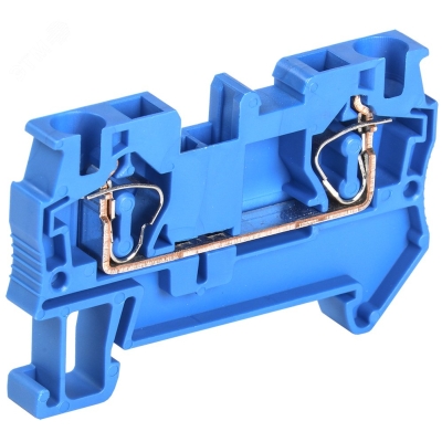 Клемма пружинная КПИ 2в-4 41А синий YZN11-004-K07