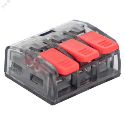 Клемма строительно-монтажная СМК 221-413 3-проводная 0.2-4кв.мм PROxima plc-smk-221-413