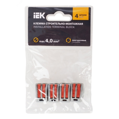 Клемма строительно-монтажная СМК 222-412 (уп.4шт) UKZ-004-412