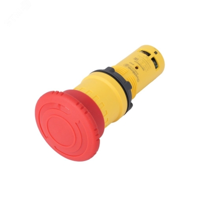 Кнопка аварийного останова SB7 моноблочная 22мм красная, ?40, повернуть для возвр, пластик, 1НЗ, IP6 SB7ES542P