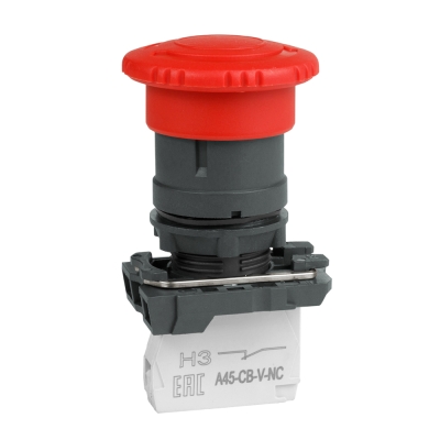 Кнопка ав ост возв пов OptiSignal D22 C5-ESTR-11 пластик 1НО+1НЗ XB5AS8445 332193