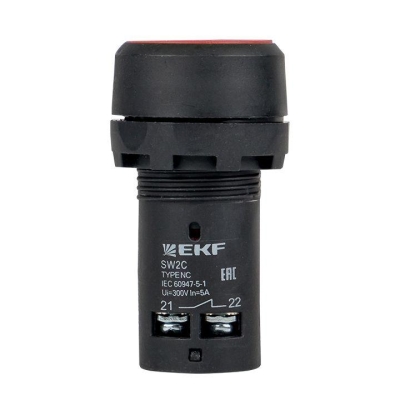 Кнопка SW2C-11 возвратная кр. NO+NC sw2c-11s-r