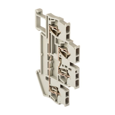 Колодка клеммная пружинная двойная JXB-ST-1.5 17.5А серая PROxima plc-jxb-st-1.5-4-2