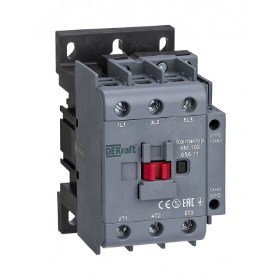 Контактор КМ-102 3п 65А кат. 230В AC 1НО+1НЗ AC-3 AC-4 22008DEK