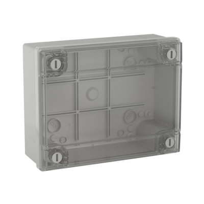 Коробка ответвит. с гладкими стенками и прозрачной крышкой, IP56, 380х300х120мм 54420