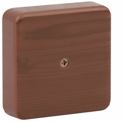 Коробка распаячная 100х100х30 (без клеммы) дуб IP40 (50/1500) Б0031183