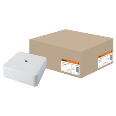 Коробка распаячная КР 75х75х28 ОП белая IP40 SQ1401-0205